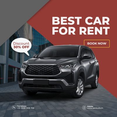 Black and Red Illustrative Car Rent Promotional Instagram Post (1)