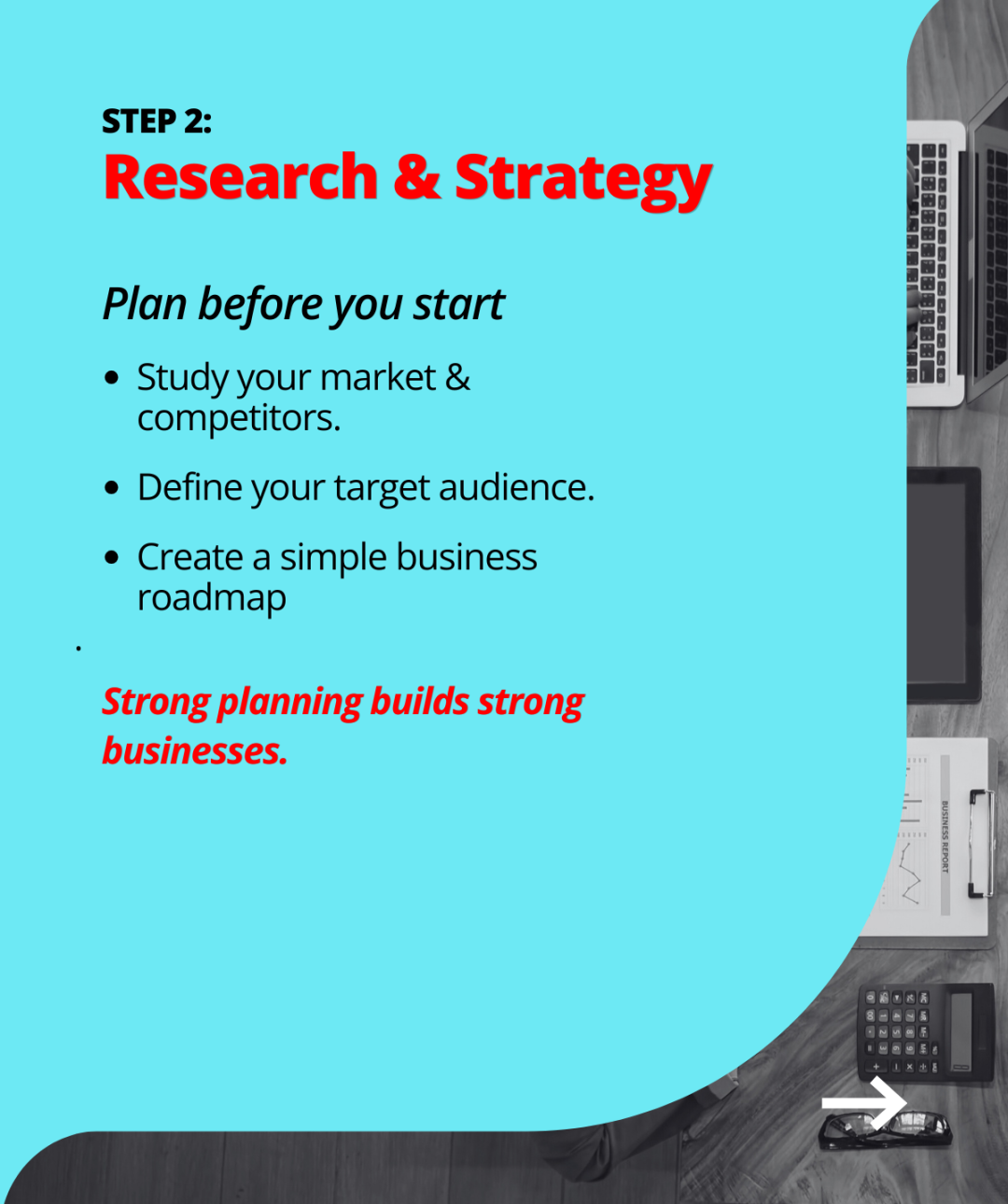 Blue Black and White Minimalist Business Steps Linkedin Carousel (16)