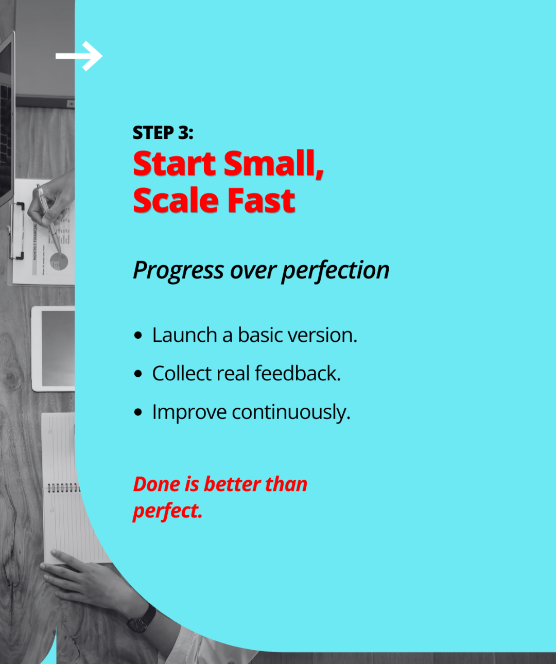 Blue Black and White Minimalist Business Steps Linkedin Carousel (17)