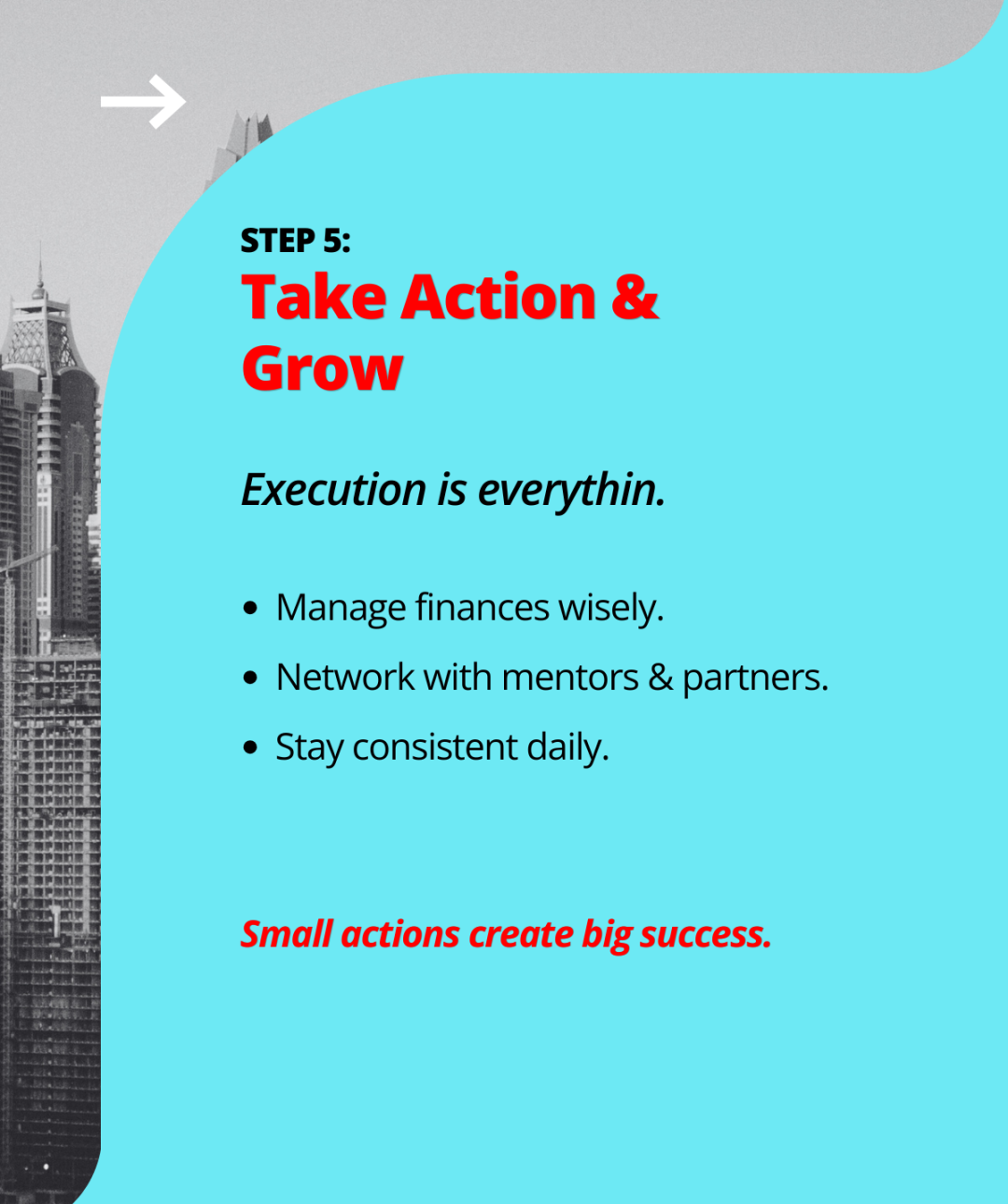 Blue Black and White Minimalist Business Steps Linkedin Carousel (19)